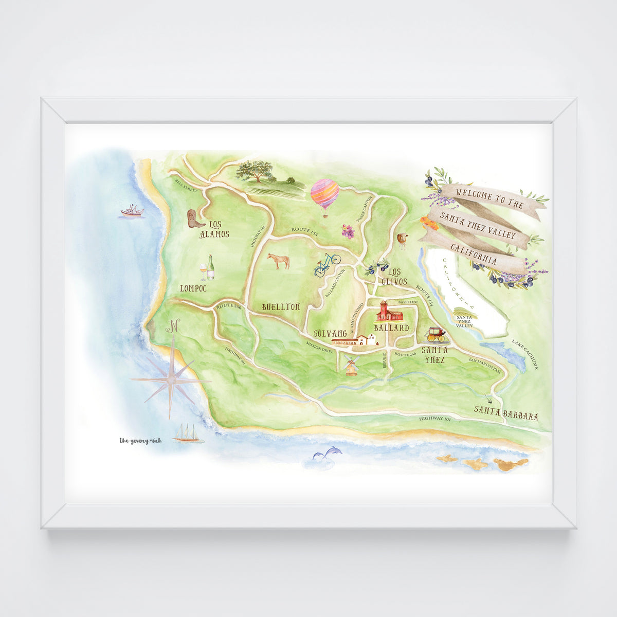 Santa Ynez Valley - Giclée Print